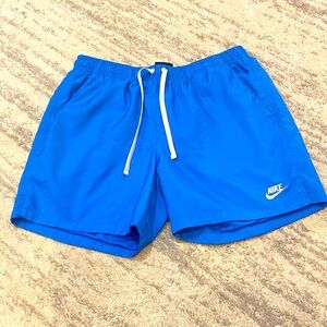 Nike Men’s Athletic Shorts in Royal Blue with White Drawstring